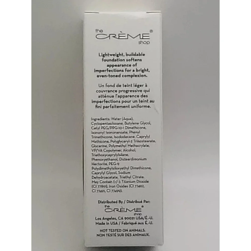 THE CRÈME SHOP Match Made Luminous Liquid Foundation Buildable Shade 23 NIB